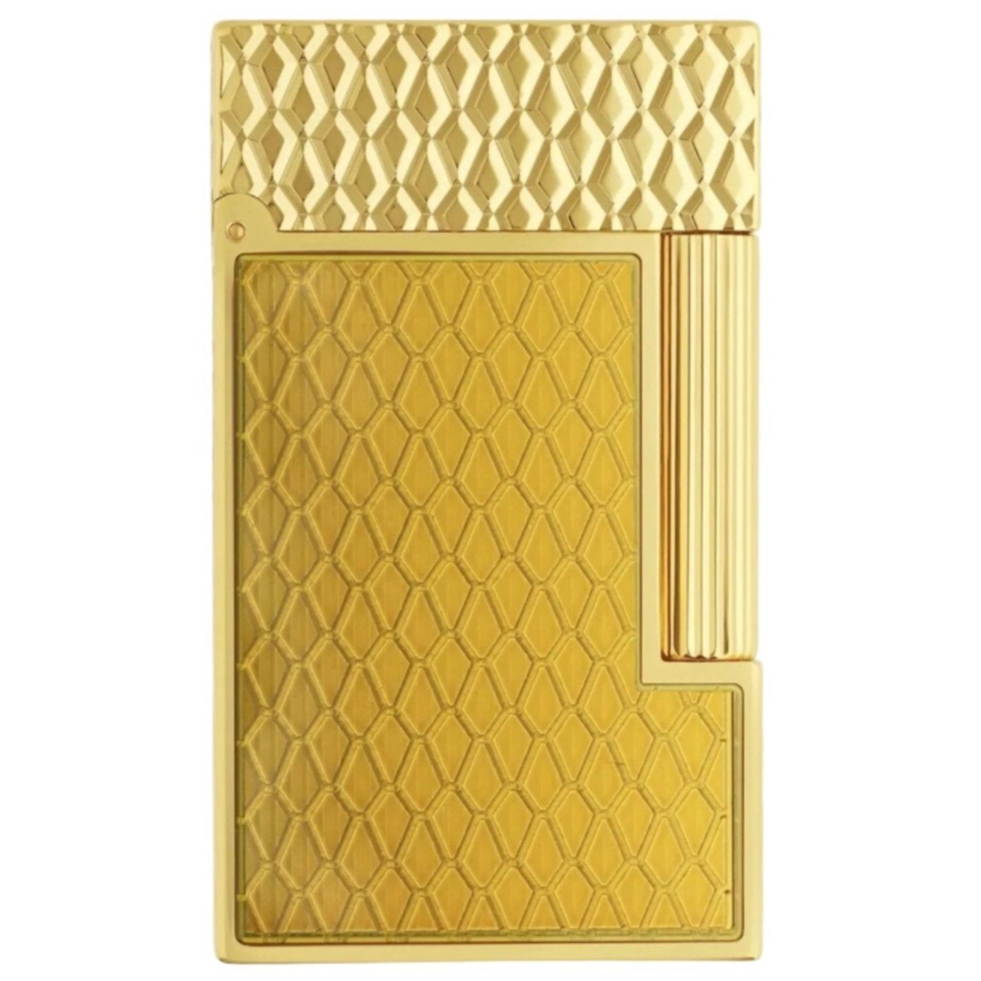 S.T. Dupont Line 2 Honey and Gold Lacquer Dragon Scale Guilloche Lighter