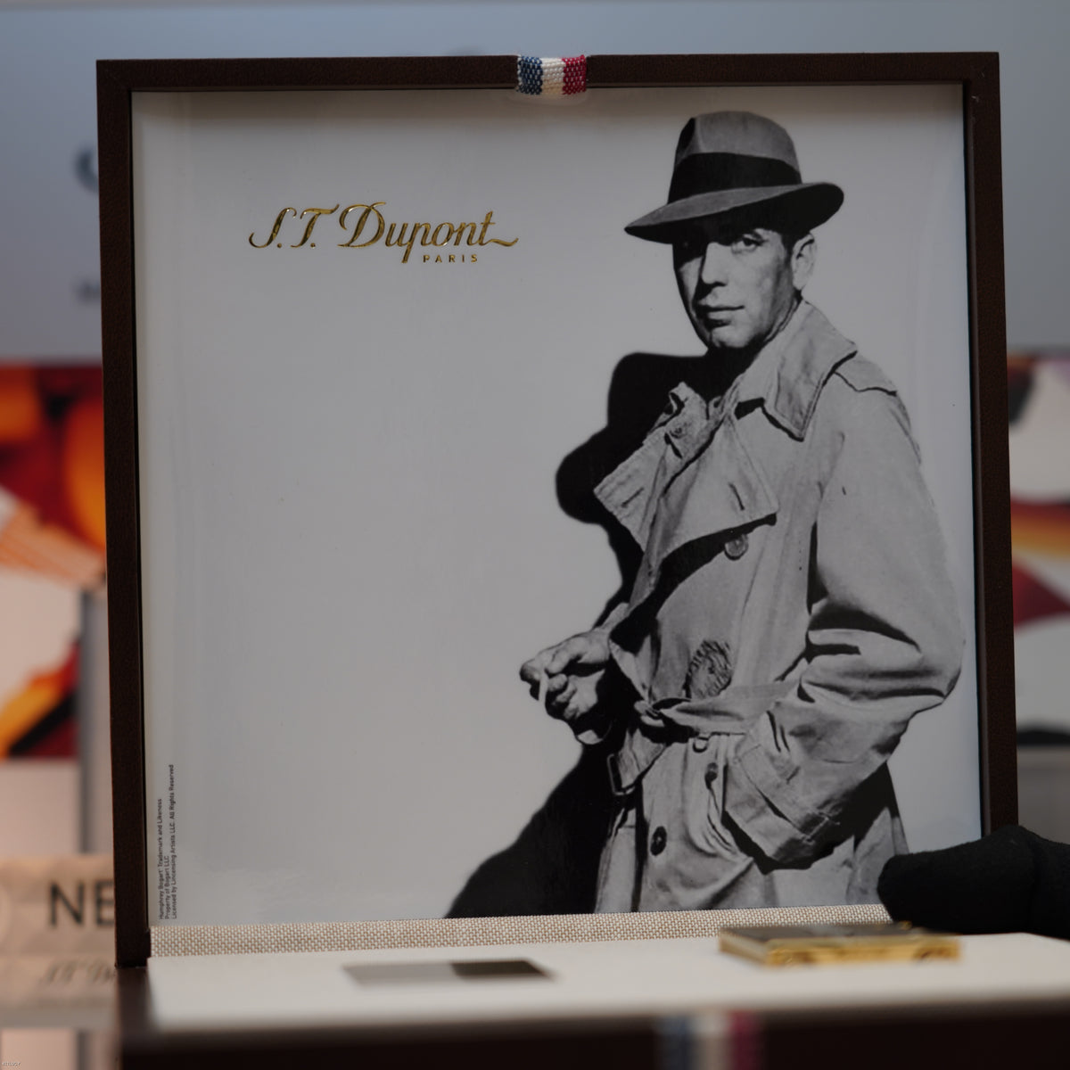Vintage 2016 S.T. Dupont Humphrey Bogart Limited Edition Ligne 2 Large Gold Lighter & Fountain Pen Set – Mint Full Set