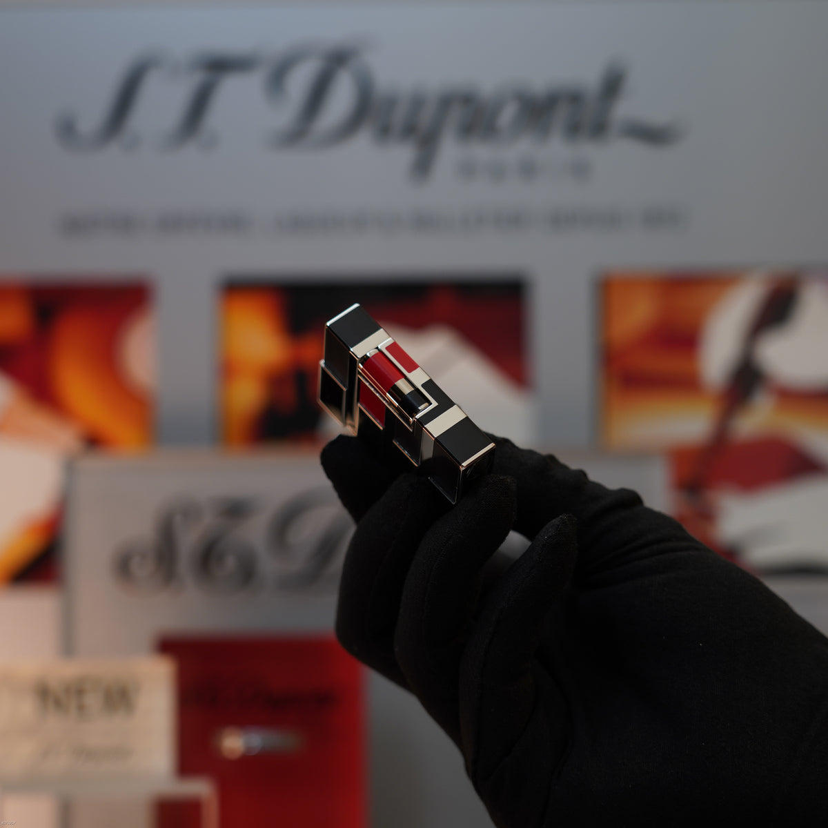 Vintage 2003 S.T. Dupont Gatsby ART & Technique Limited Edition Platinum Ligne 2 Medium Lighter – Full Set