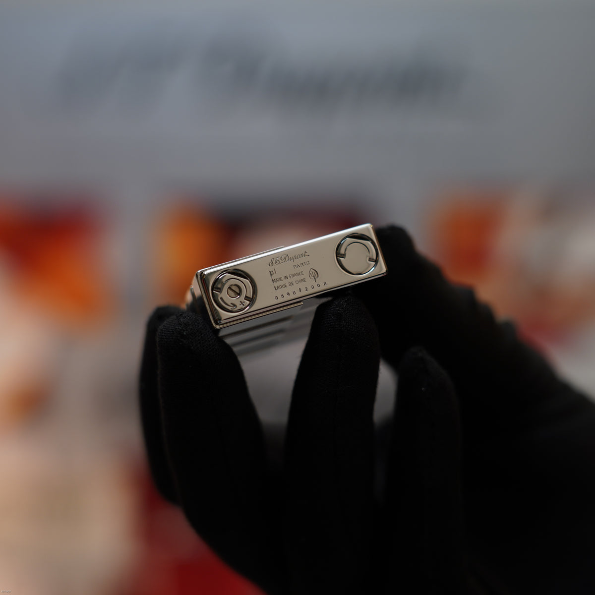 Vintage 2003 S.T. Dupont Gatsby ART & Technique Limited Edition Platinum Ligne 2 Medium Lighter – Full Set