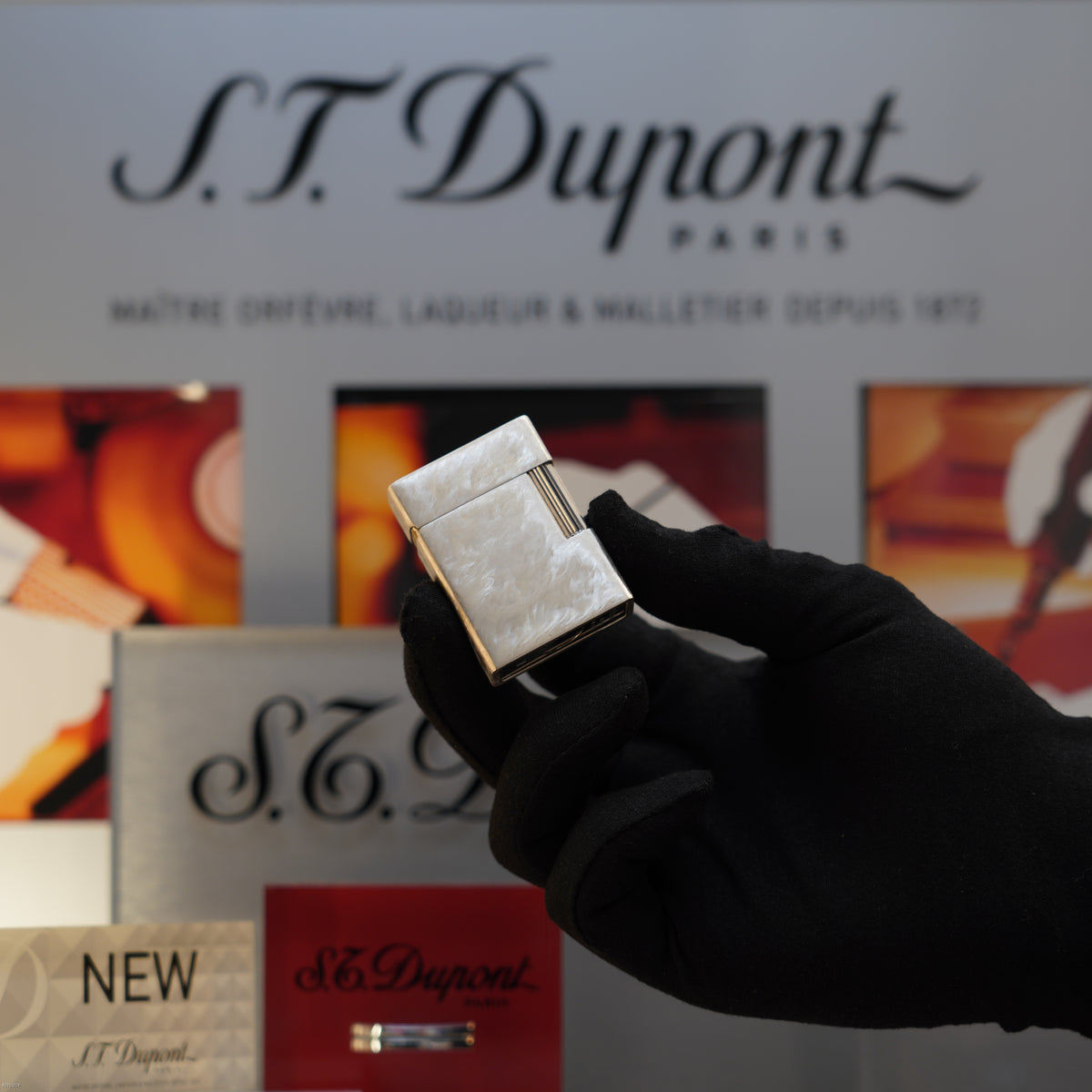 Vintage S.T. Dupont Ligne 1 Small Solid 925 Sterling Silver Jacket Lighter – Mint Full Set