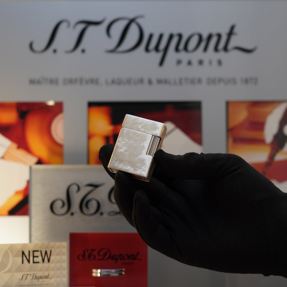 Vintage S.T. Dupont Ligne 1 Small Solid 925 Sterling Silver Jacket Lighter – Mint Full Set