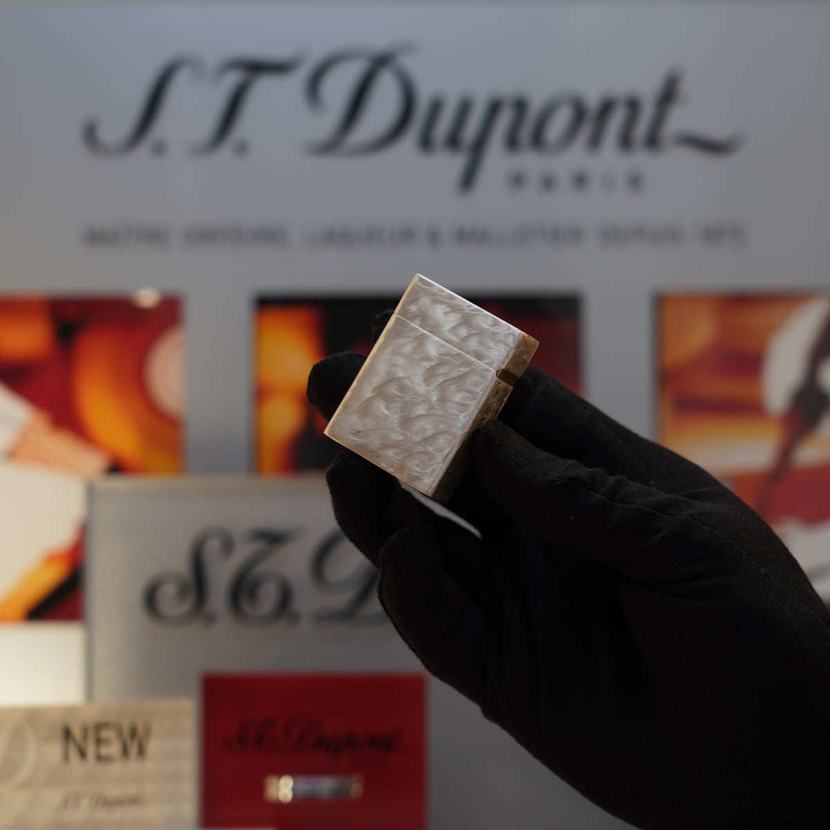 Vintage S.T. Dupont Ligne 1 Small Solid 925 Sterling Silver Jacket Lighter – Mint Full Set
