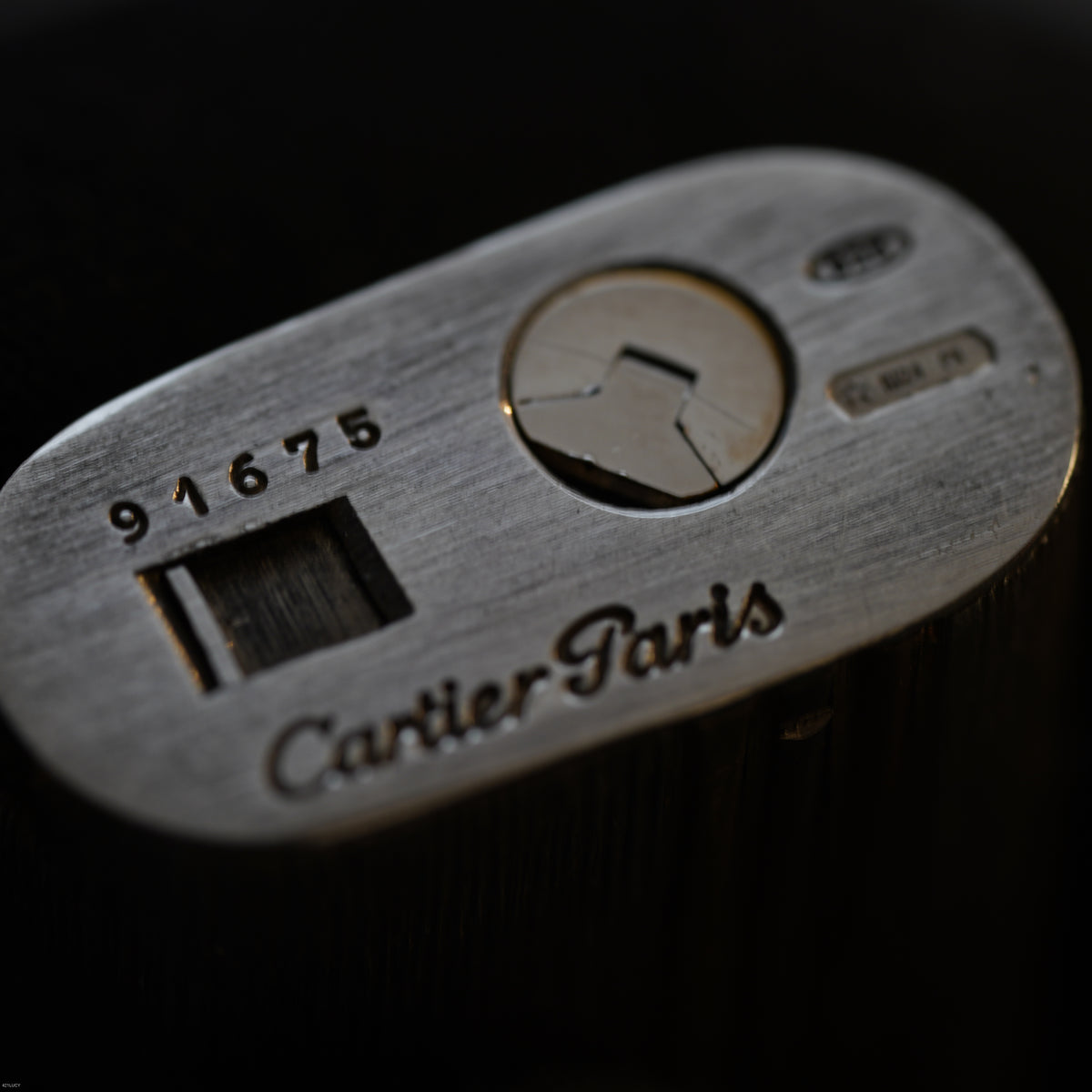 Vintage 1970 Cartier Must de Cartier Solid 925 Sterling Silver & 18K Trinity Gold Band Lighter – Mint Full Set