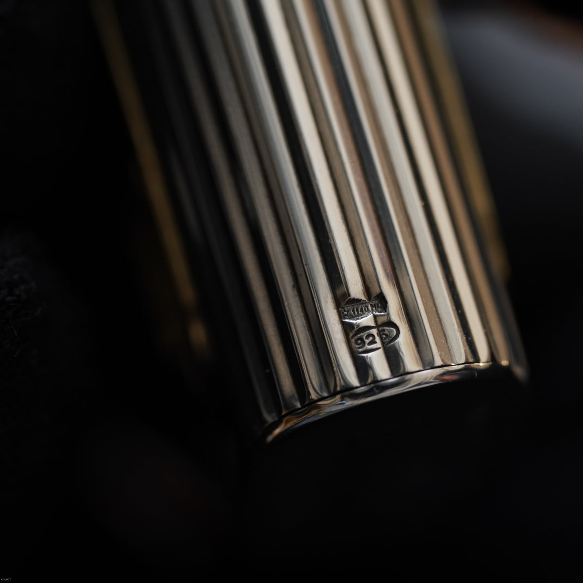 Vintage Early 1980s Cartier Santos Solid 925 Sterling Silver & Solid 18K Gold Lighter – Mint Full Set
