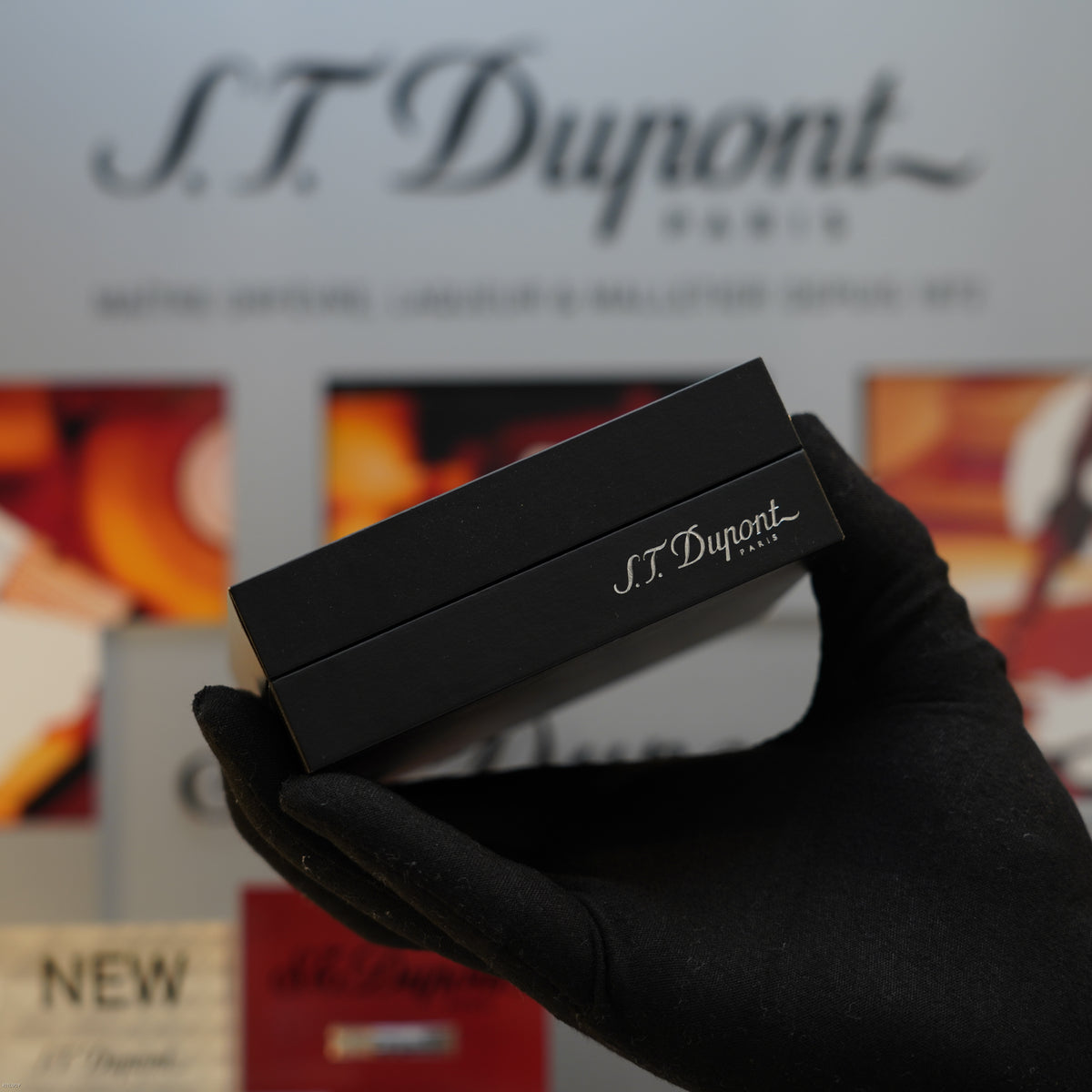 Vintage 1990 S.T. Dupont Gatsby Ligne 2 Medium Silver Plated Horizontal Line Lighter – Mint Full Set