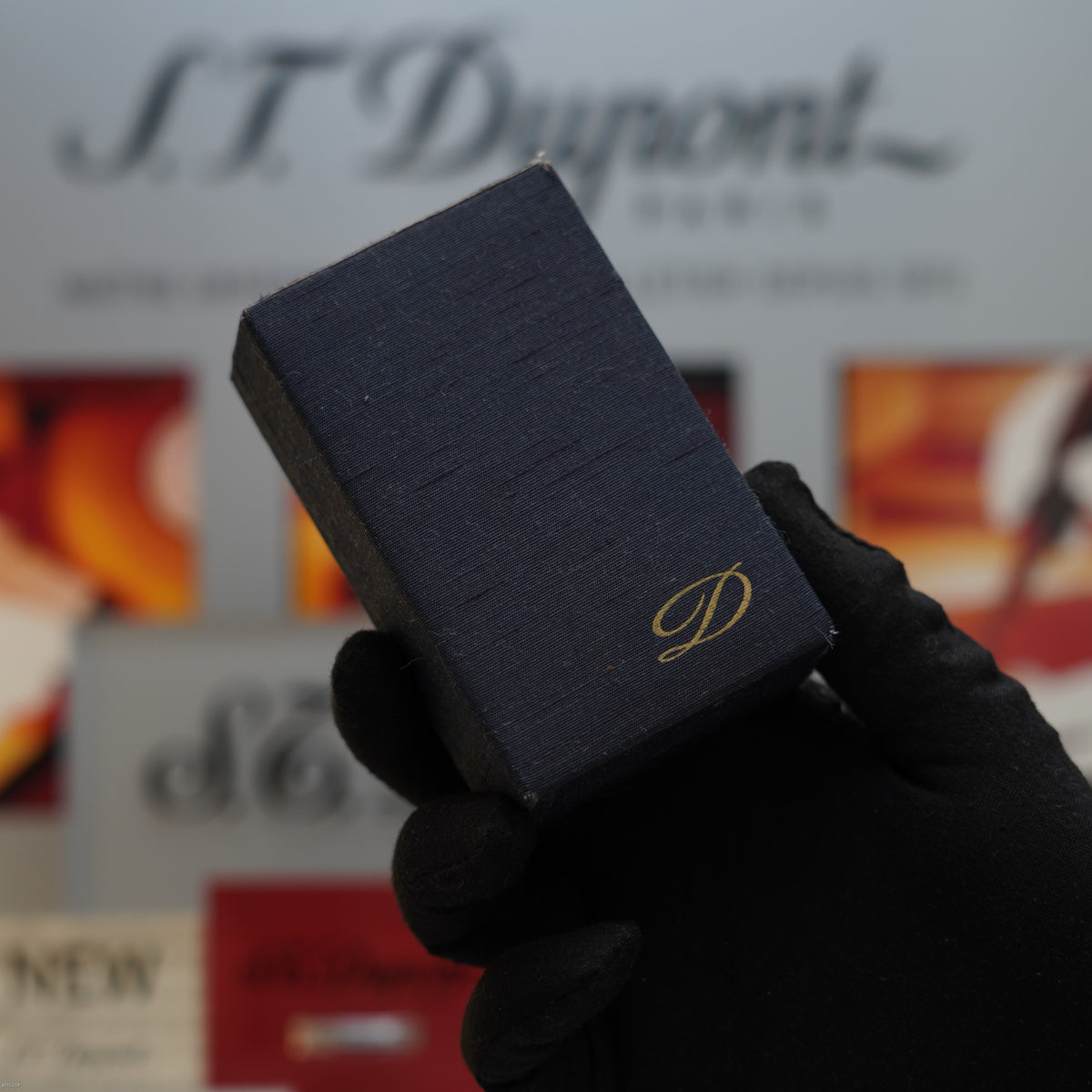 Vintage Late 1970s S.T. Dupont Large Ligne 1 Large 20 Micron Gold Plated Hermès Pattern Lighter – Full Set