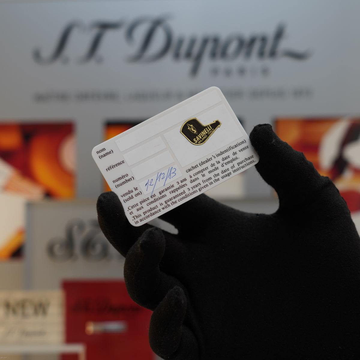 Vintage 1983 S.T. Dupont Ligne 1 Small Diamond Head 20 Micron Gold Plated Lighter – Mint Full Set