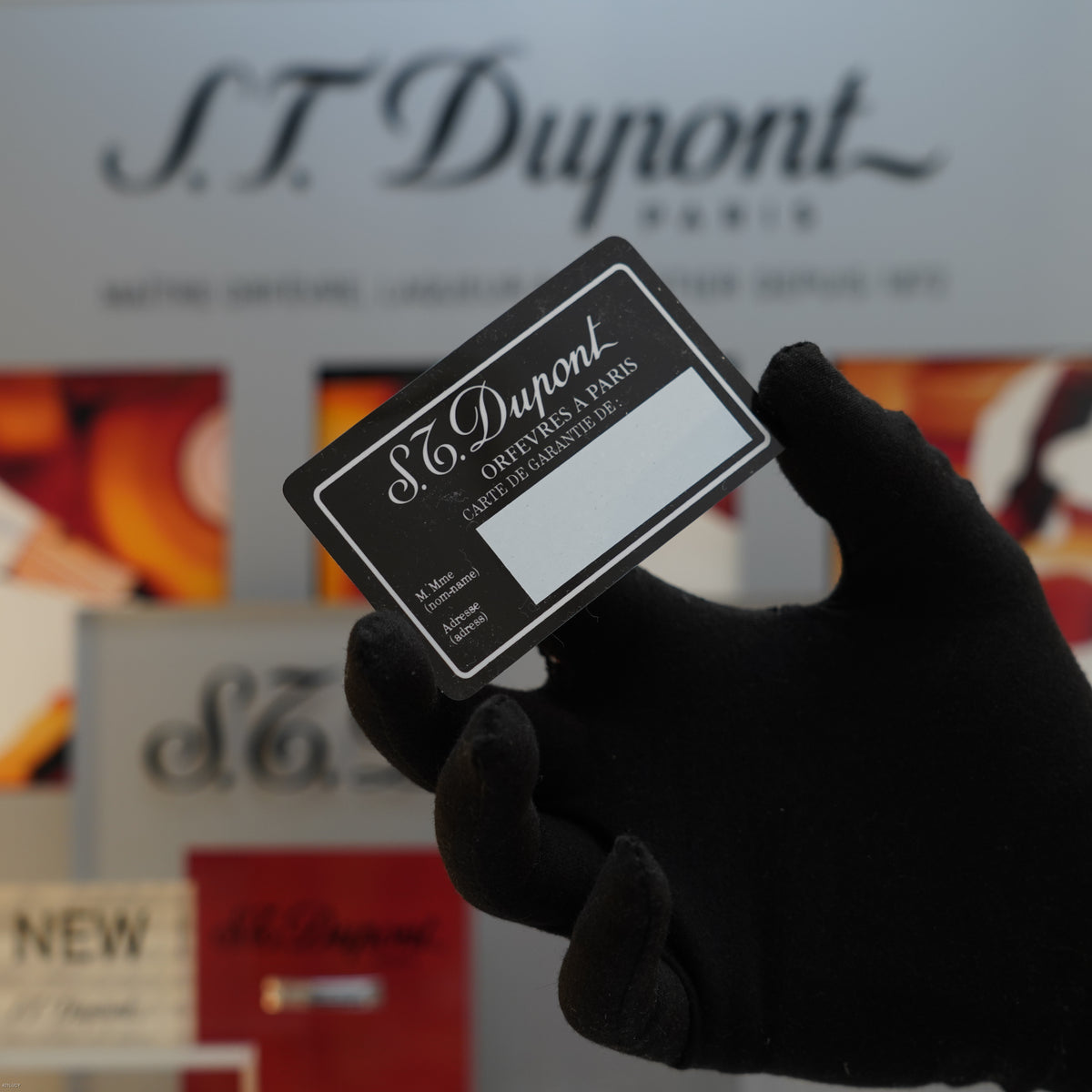 Vintage Early 1990s S.T. Dupont Ligne 1 Small Diamond Head Silver Finish Lighter – Mint Full Set