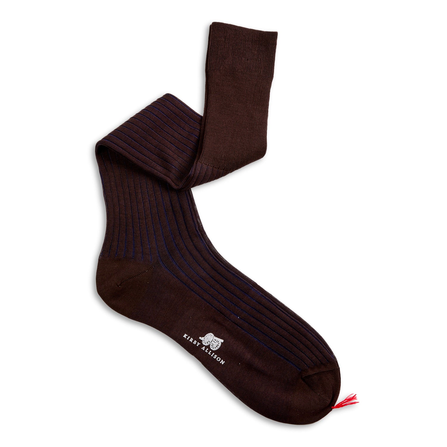 Bresciani OTC Contrasting Rib 100% Cotton Socks