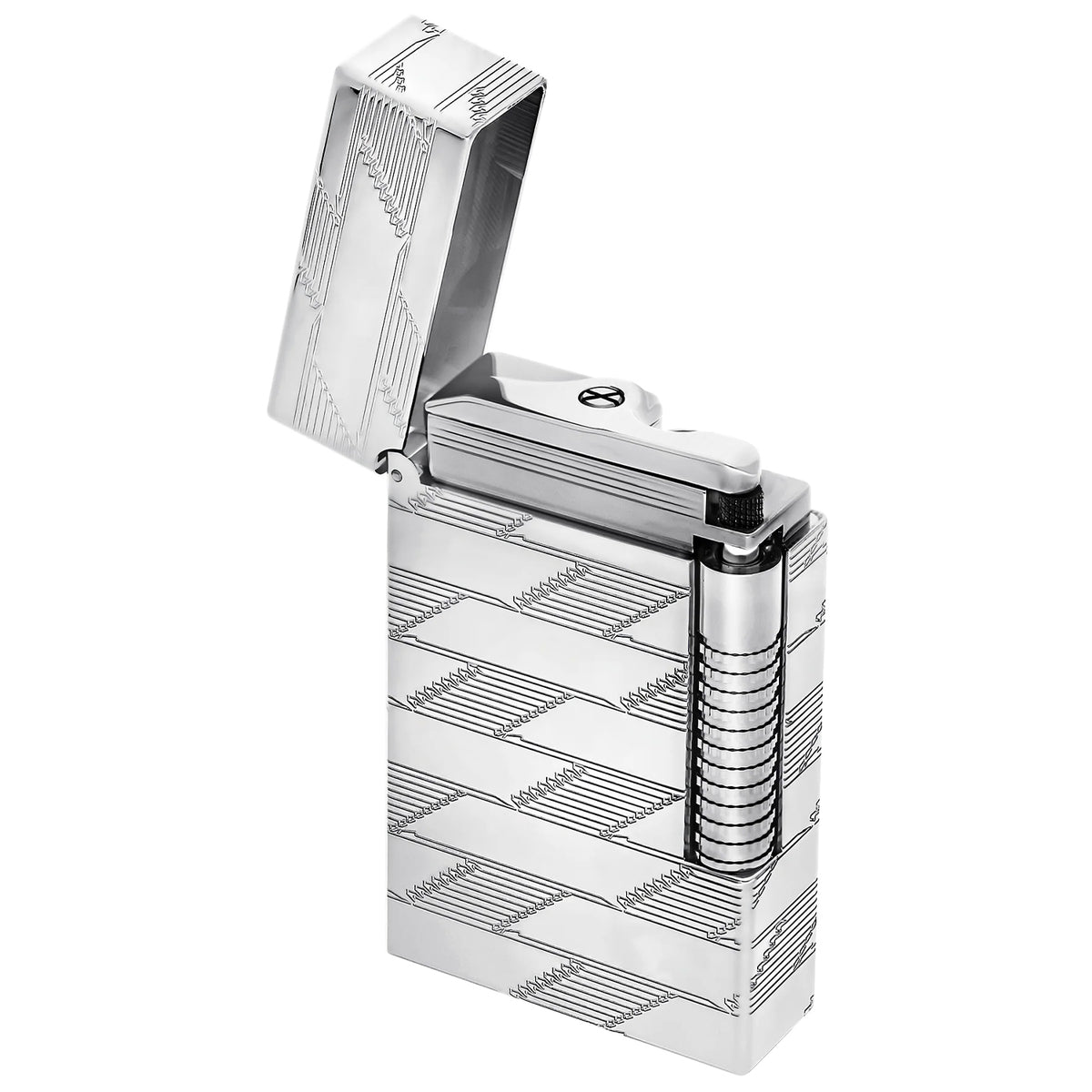 S.T Dupont Le Grand Monogram 1872 Palladium Guilloche Lighter