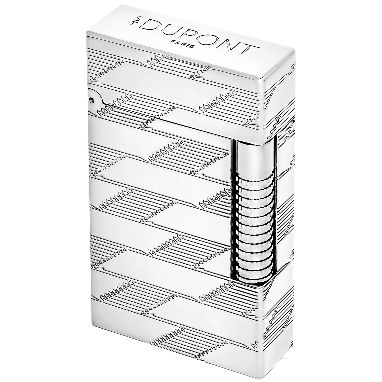 S.T Dupont Le Grand Monogram 1872 Palladium Guilloche Lighter 