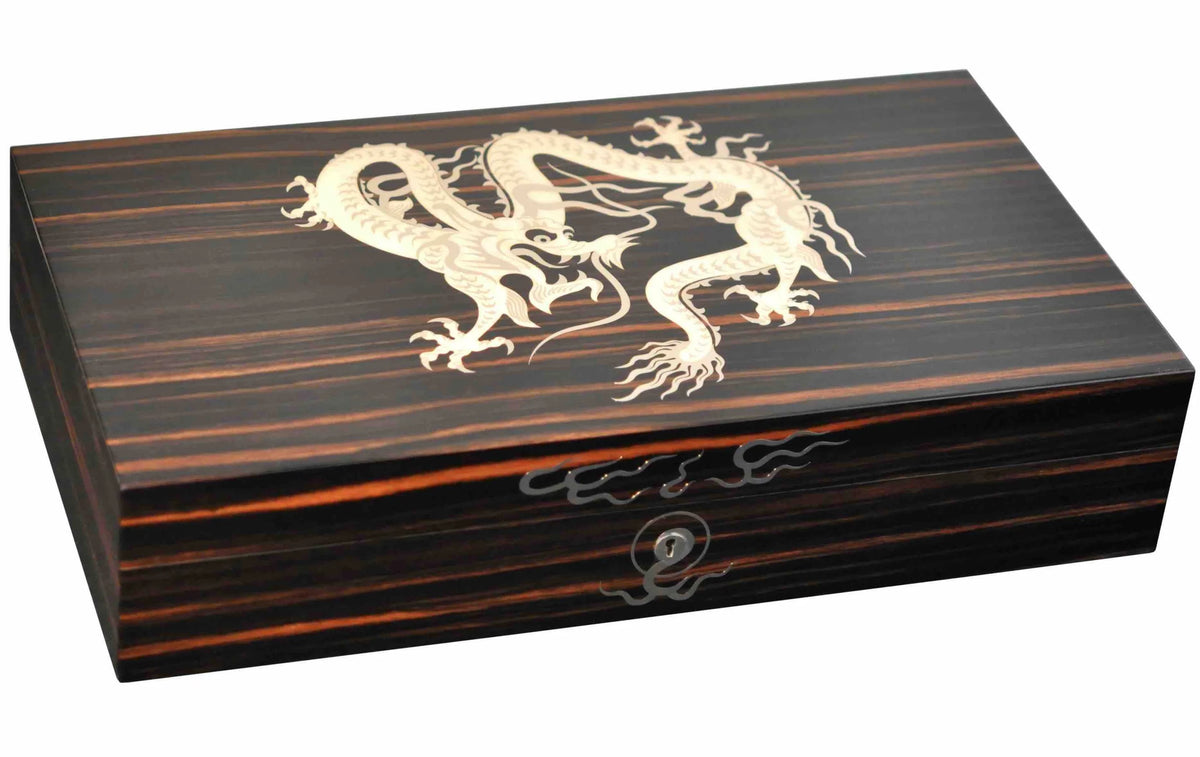 Elie Bleu Dragon Macassar Ebony Humidor (110 Cigars)