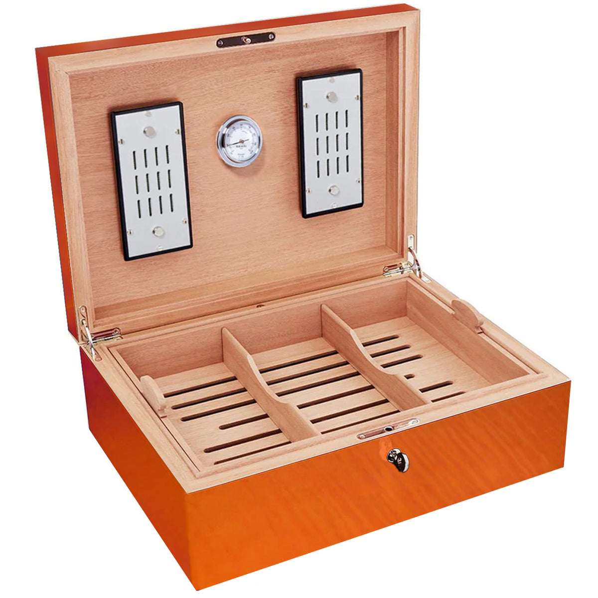 Elie Bleu Orange Sycamore Fruit Humidor (200 Cigars)
