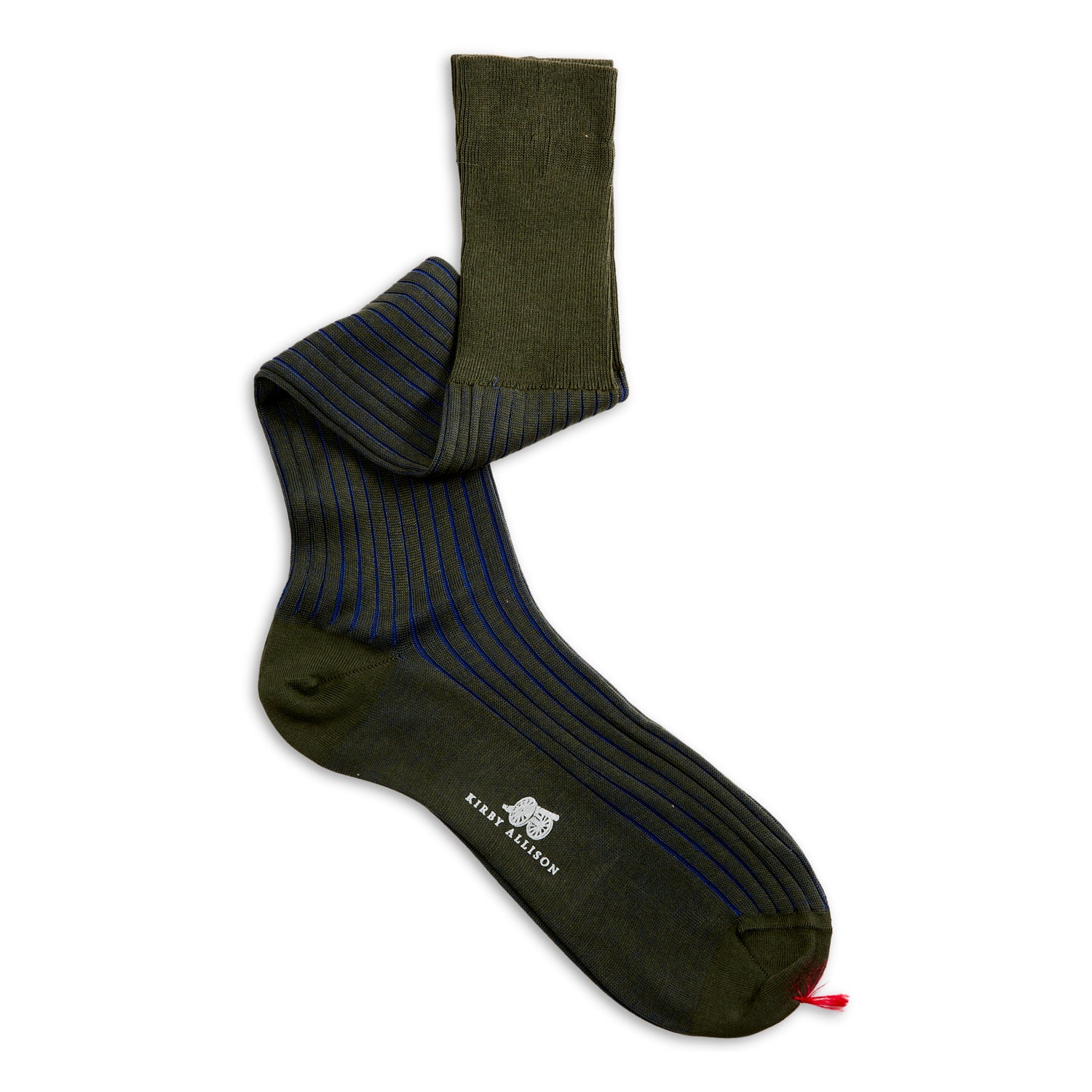 Bresciani OTC Contrasting Rib 100% Cotton Socks