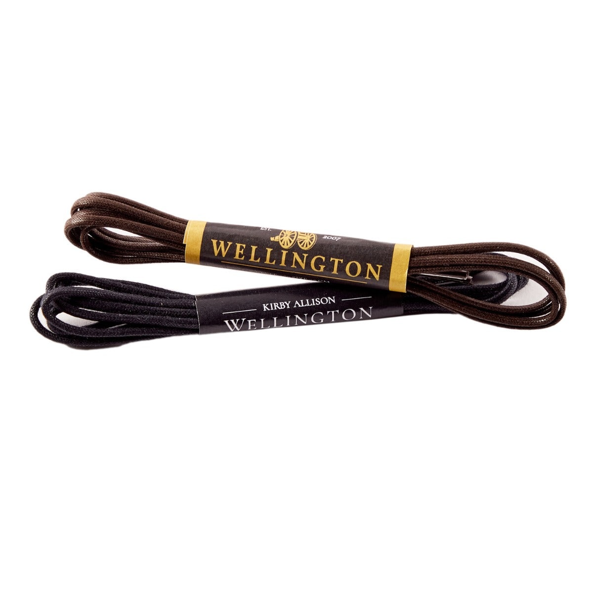 Wellington Round Waxed Dress Shoelaces Black / 75 cm / 29.5 in Wellington Round Waxed Dress Shoelaces Black / 75 cm / 29.5 in