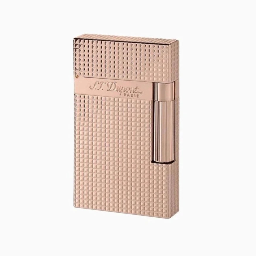 S.T. Dupont Line 2 Rose Gold Diamond Head Lighter | KirbyAllison.com