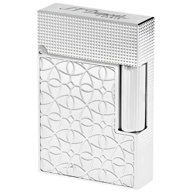 S.T. Dupont Line 2 Small Platinum Engraved Lighter