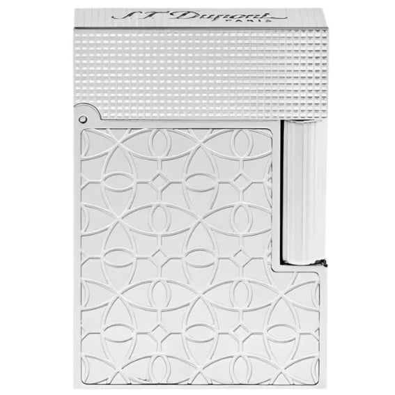 S.T. Dupont Line 2 Small Platinum Engraved Lighter