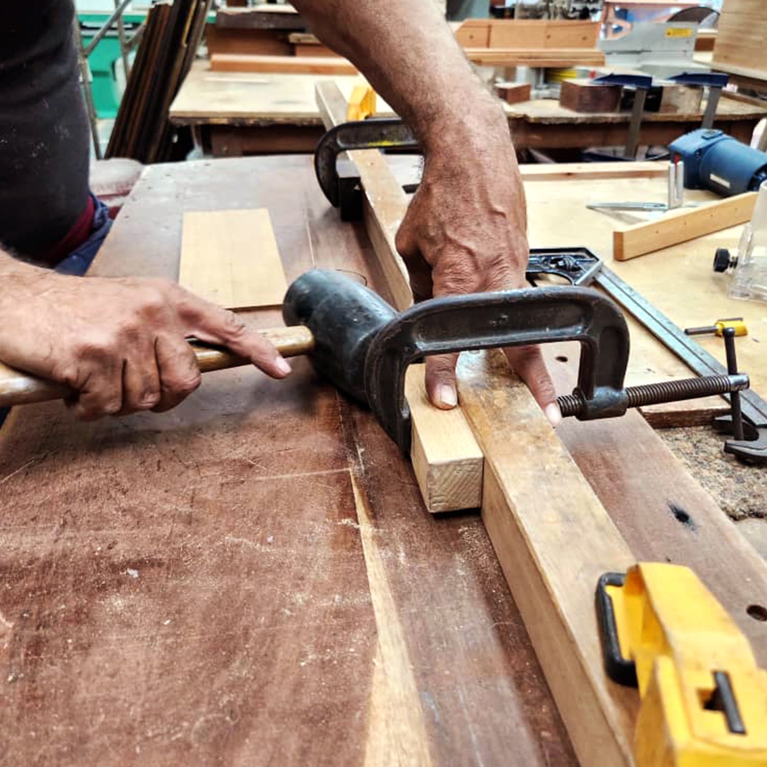 Kirby Allison Solid Wood Marketry Humidor (10 Cigars)