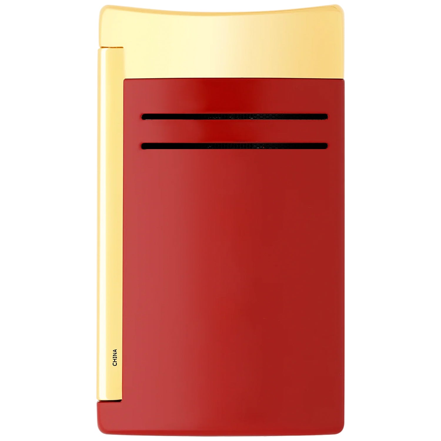 S.T. Dupont Maxijet Burgundy and Golden Lighter