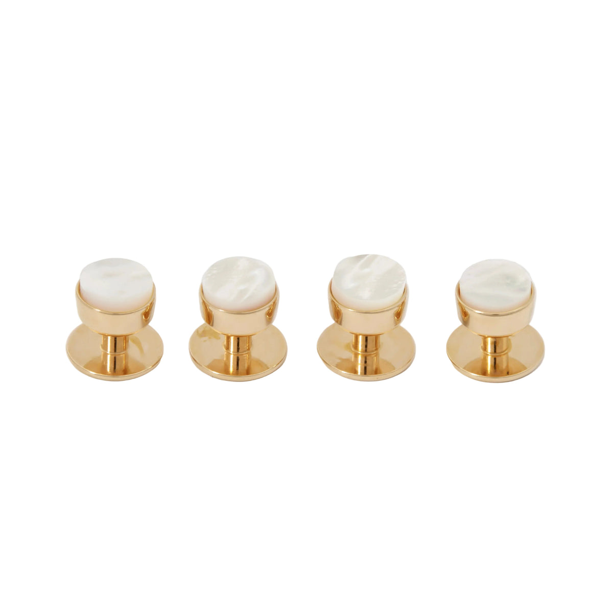 Mother of Pearl Gold Plate Stud Set
