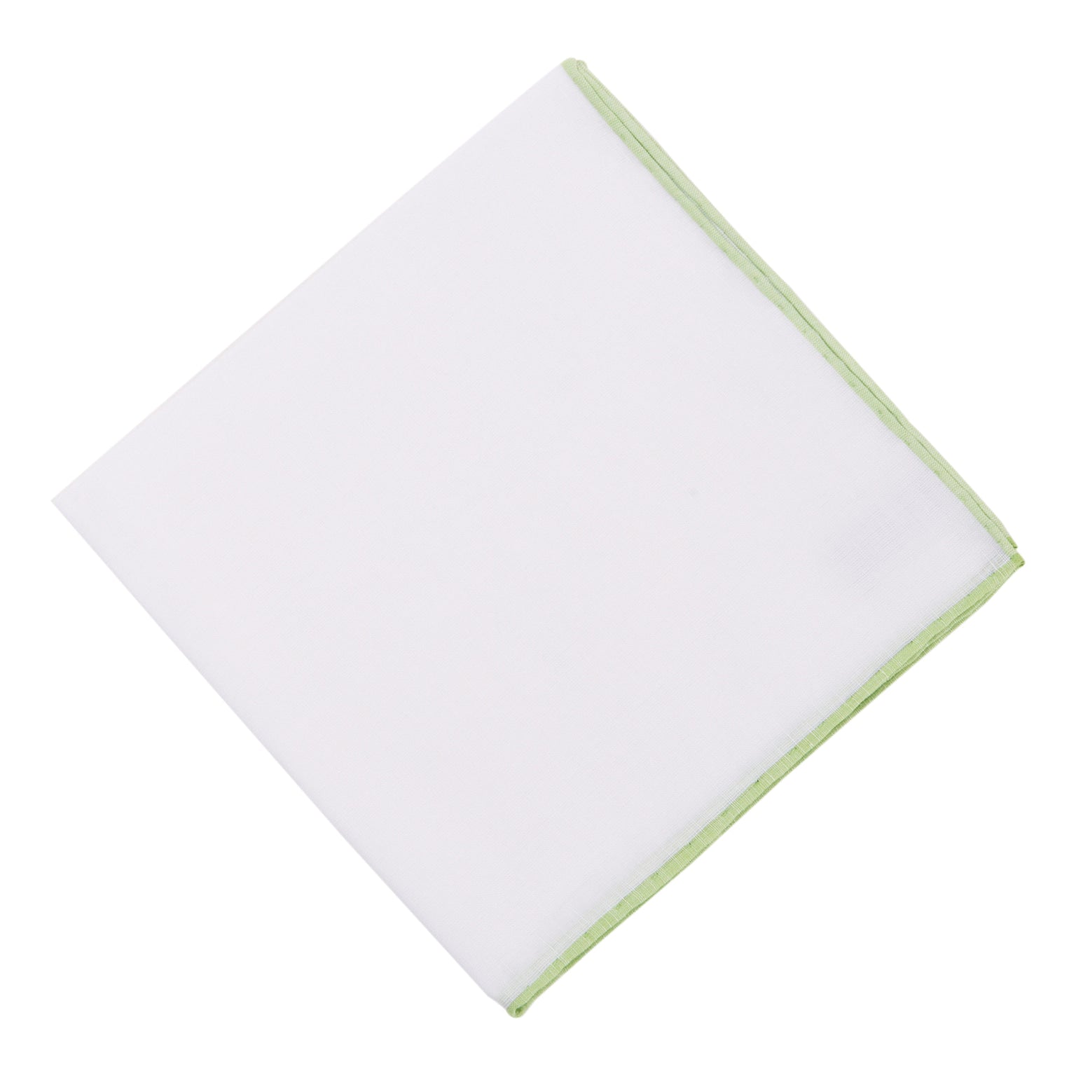 Simonnot Godard Light Green Border Pocket Square