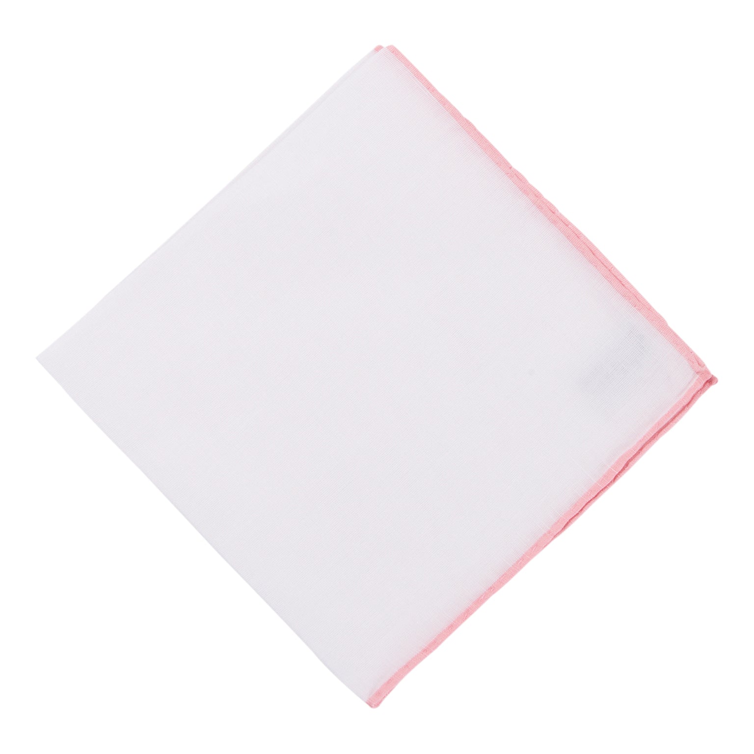 Simonnot Godard Pink Border Pocket Square