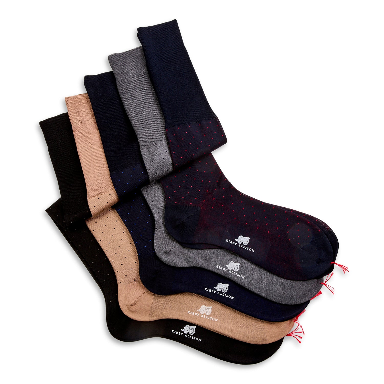 Bresciani - Small Dot OTC Cotton Dress Socks - $36