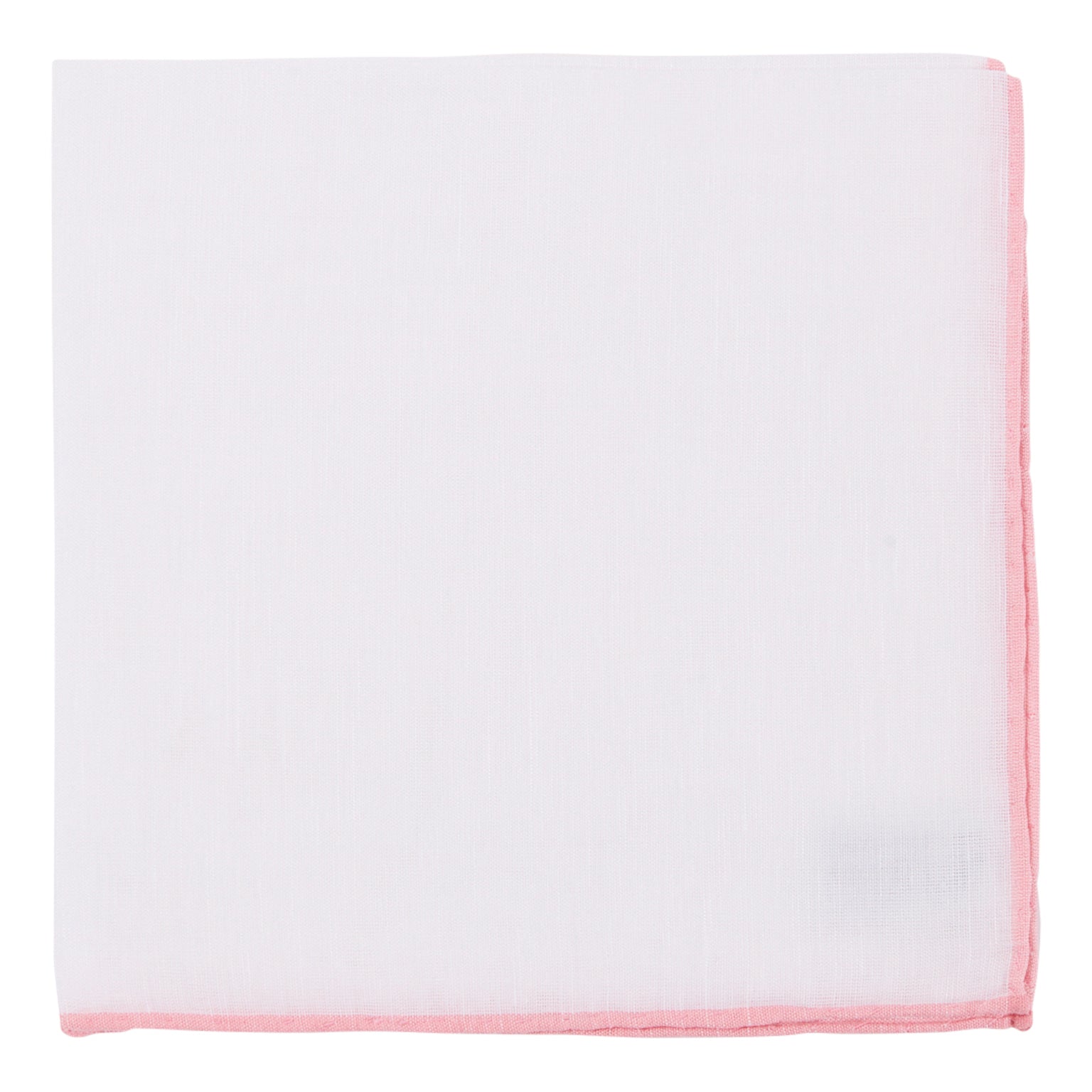 Simonnot Godard Pink Border Pocket Square