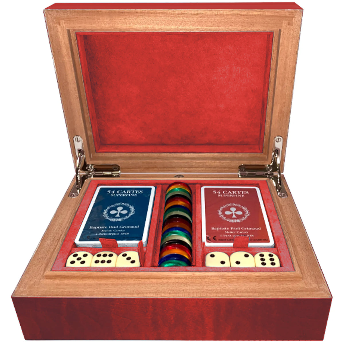 Elie Bleu Red Sycamore Fruit Multi-Game Box