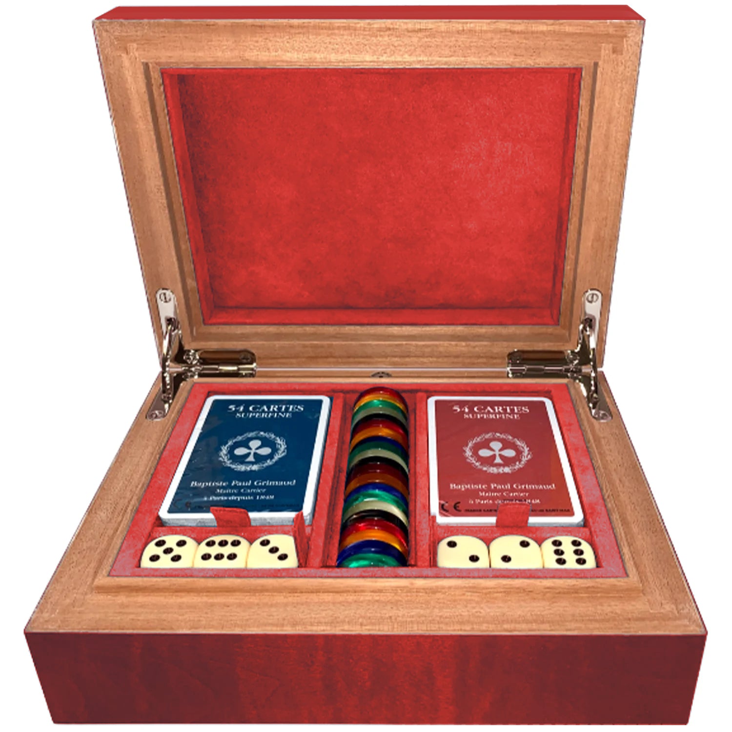 Elie Bleu Red Sycamore Fruit Multi-Game Box