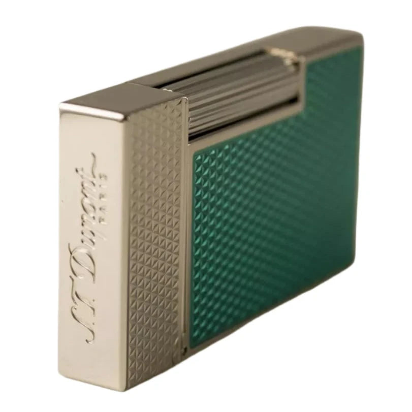 S.T. Dupont Line 2 Turquoise Lacquer Guilloche Lighter