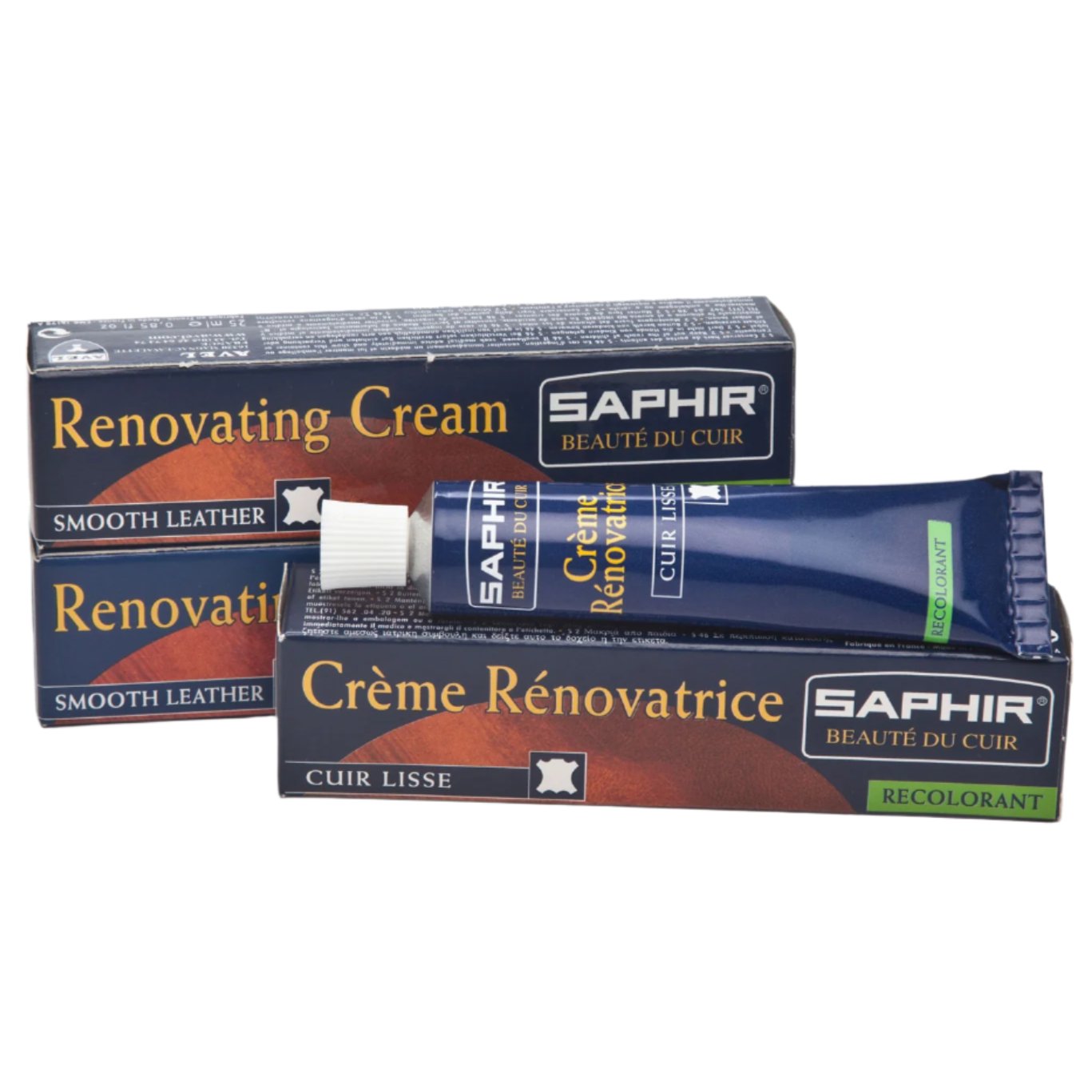 saphir edge dressing & renovating recolorant repair cream Saphir Beaut du Cuir Renovating Recolorant Repair Cream - 25ml