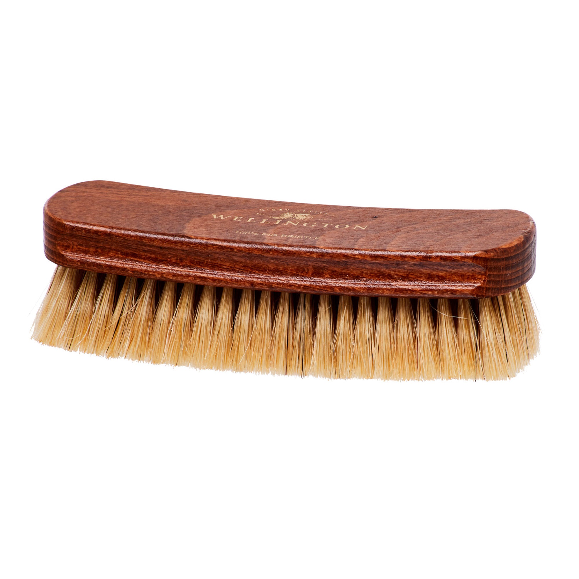 A Deluxe Wellington Pig Bristle Shoe Polishing Brush by KirbyAllison.com.