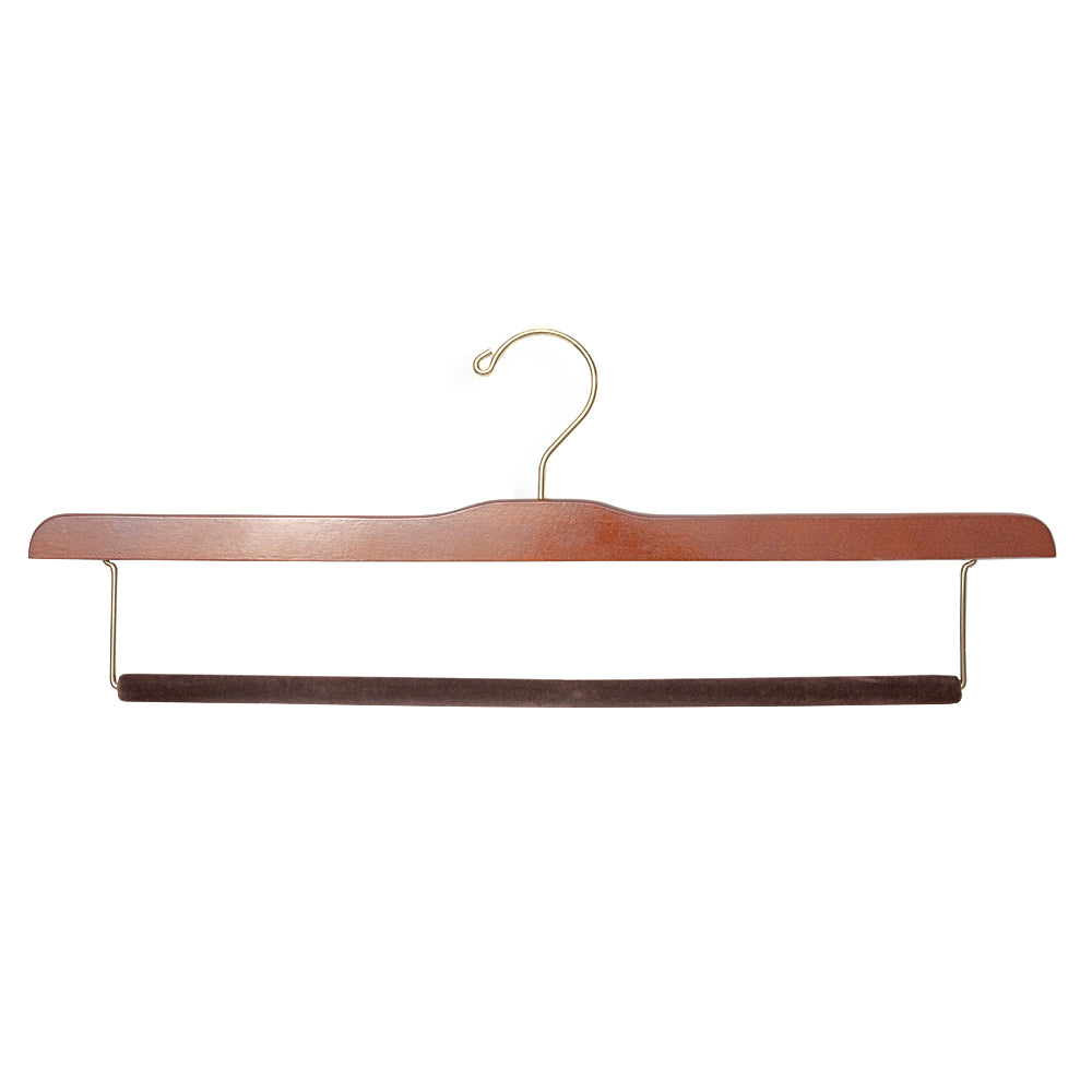 Luxury Wooden Felted Trouser Bar Hanger (Set of 5)