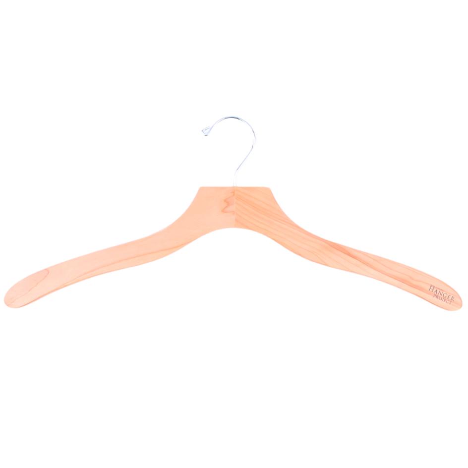KirbyAllison.com's Luxury Wooden Shirt Hanger (Set of 5) on a white background.