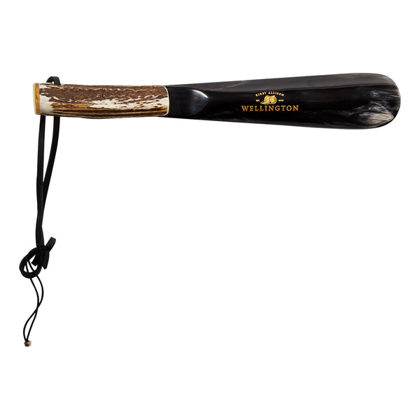 AbbeyHorn 7-inch Stag-Handle Shoehorn | KirbyAllison.com