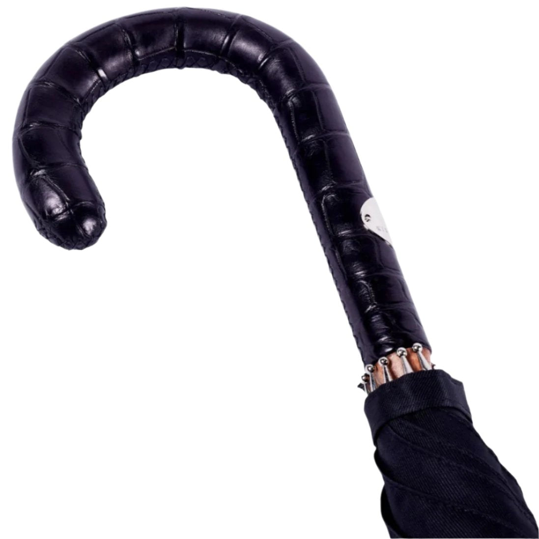 A KirbyAllison.com Black Alligator Solid Stick with Black Canopy.