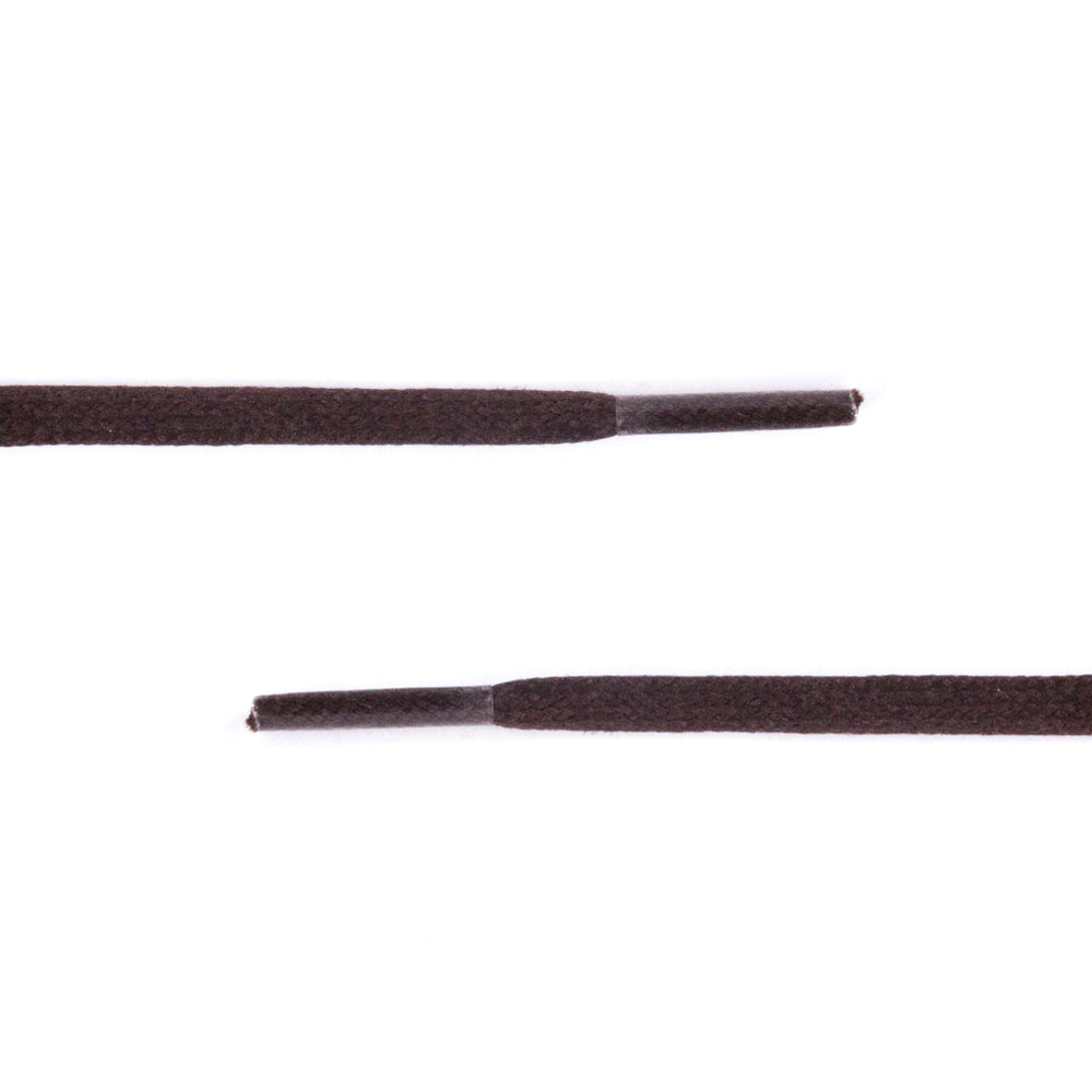 Wellington Narrow Flat Waxed Dress Shoelaces Black / 80 cm / 31.5 in