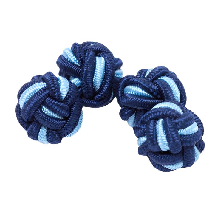 Dual Colored Knot Cufflinks