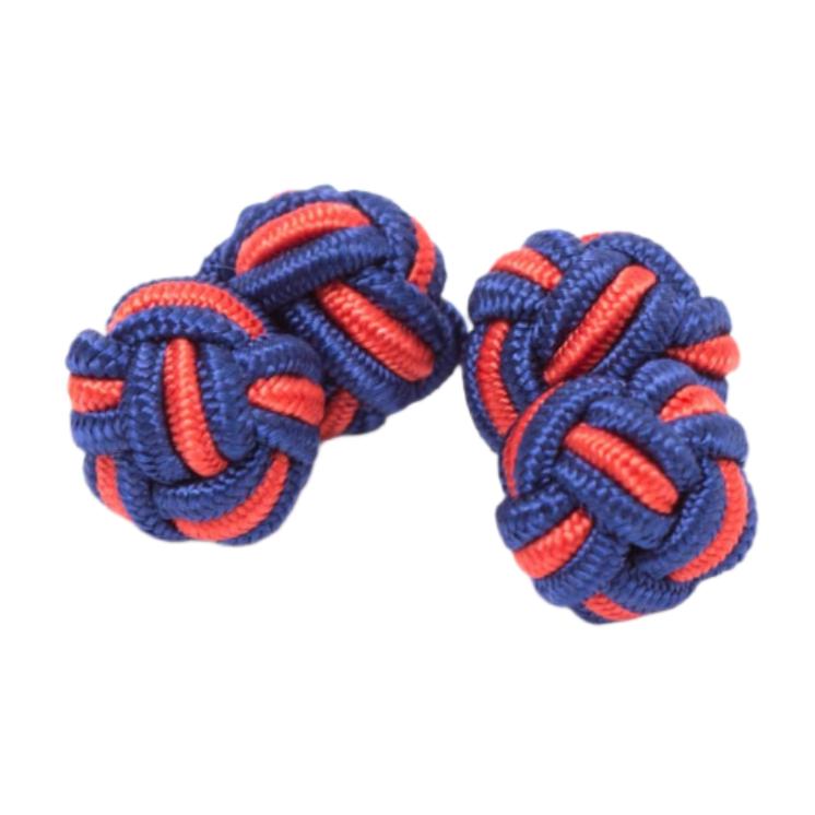 Dual Colored Knot Cufflinks