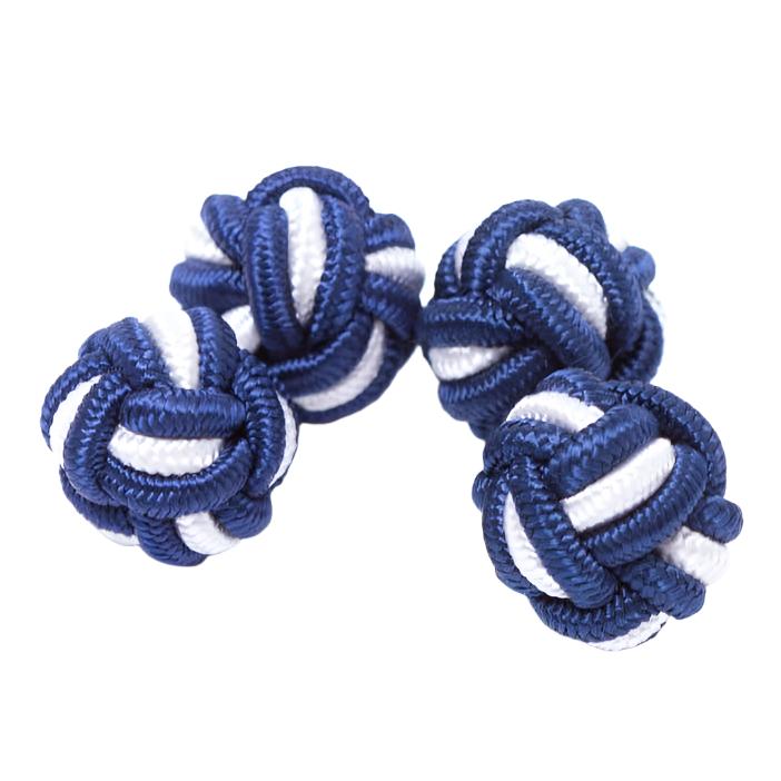 Dual Colored Knot Cufflinks