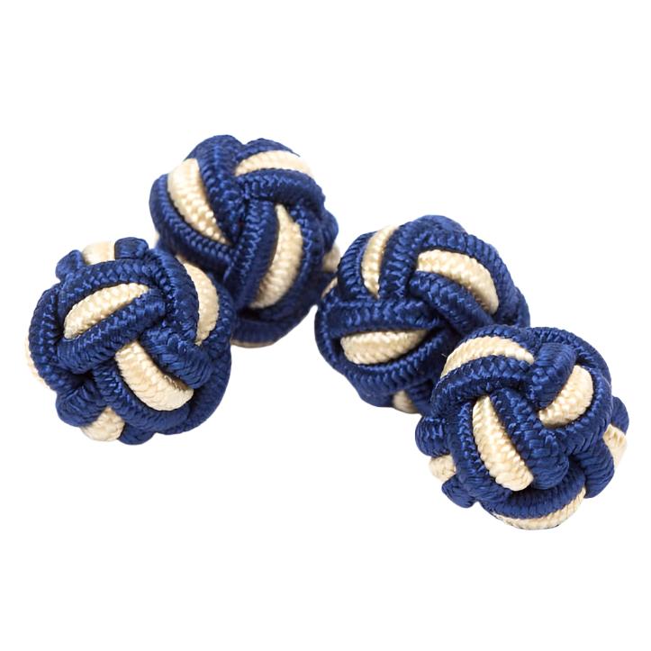 Dual Colored Knot Cufflinks