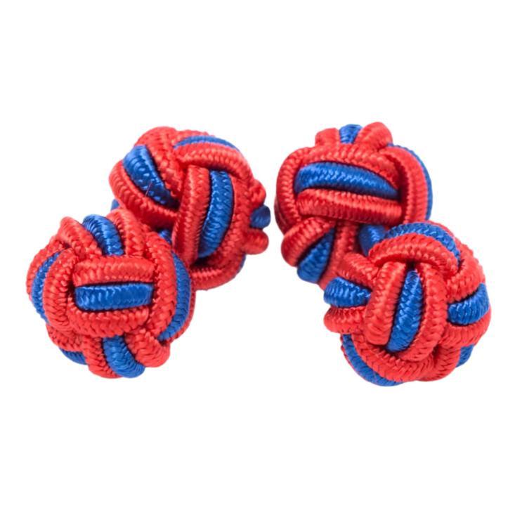 Dual Colored Knot Cufflinks