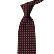 A high-quality, handmade Sovereign Grade Burgundy Diamond Motif Jacquard Tie from KirbyAllison.com.