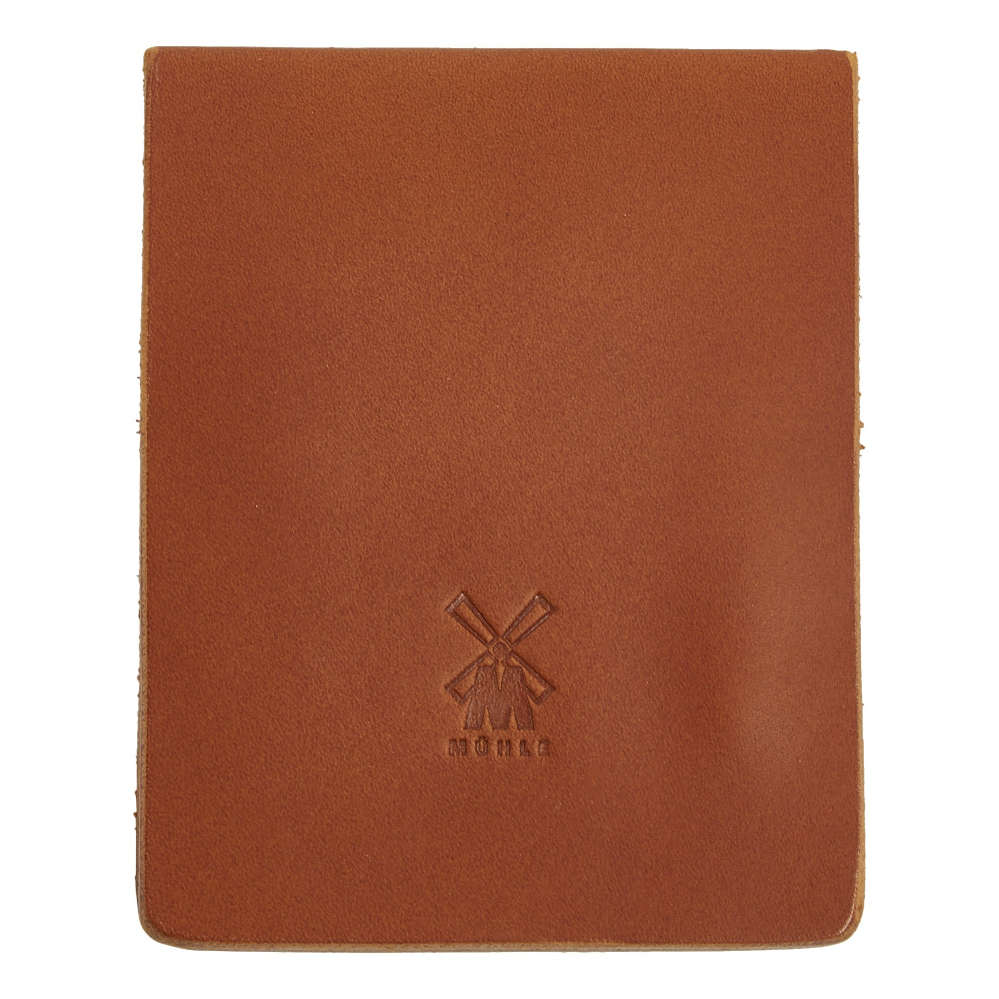 The elegant tan leather Muhle Leather Manicure Set sleeve by KirbyAllison.com.