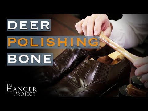 KirbyAllison.com's Cordovan Deer Polishing Bone helps remove leather scratches on cordovan shoes.