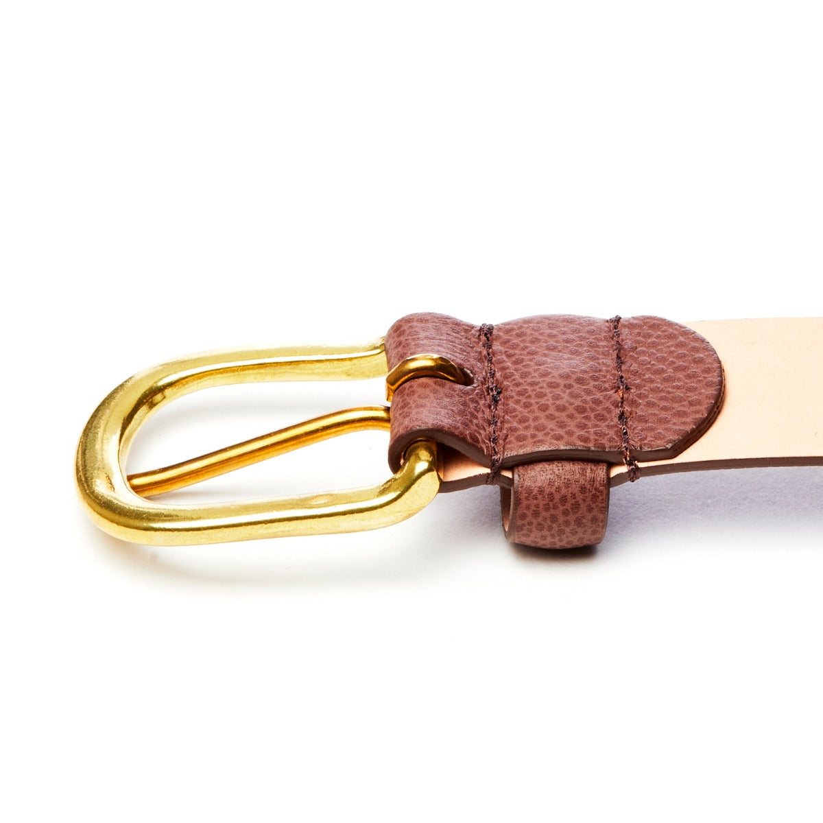 Sovereign Grade Brown Grained Calfskin Dress Belt 32