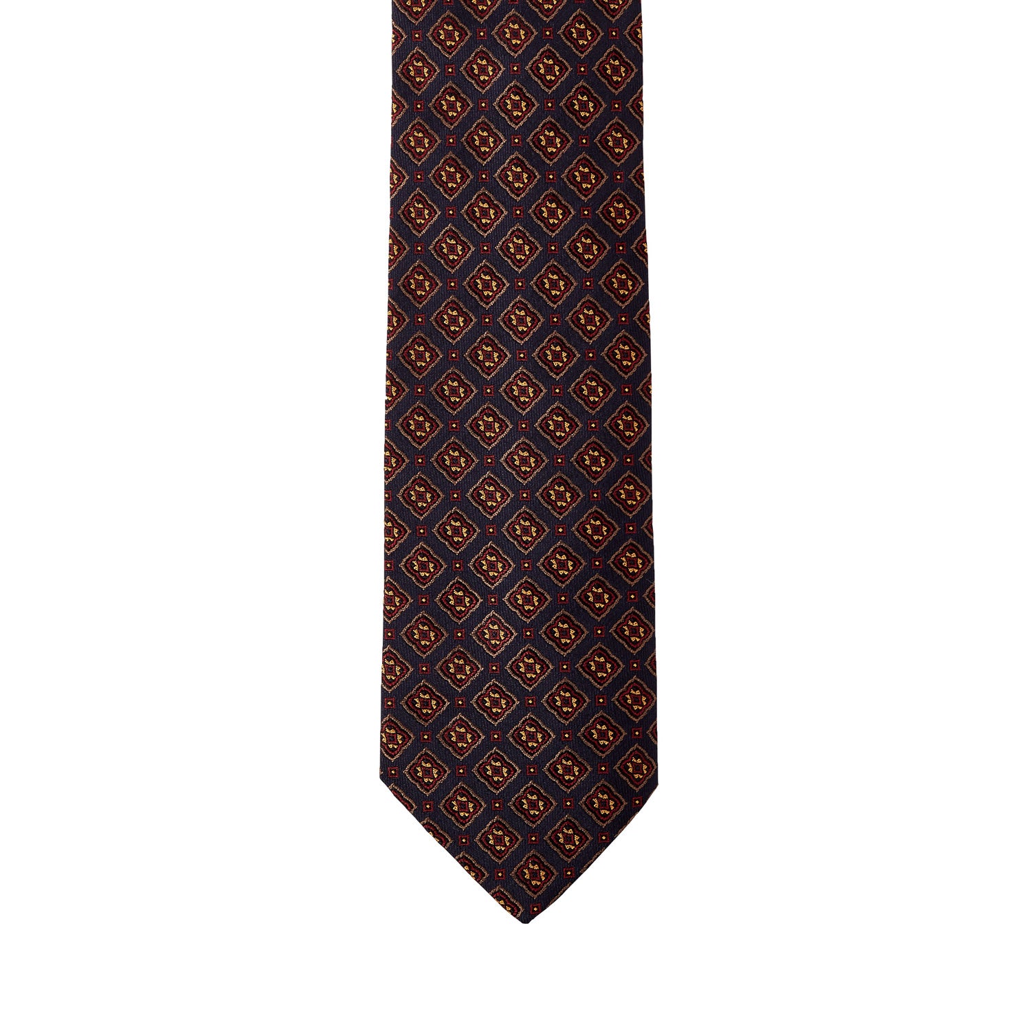 Sovereign Grade Dark Navy and Gold Jacquard Tie